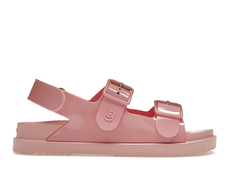 Gucci Mini Double G Sandal Pastel Pink Rubber 660243 J8700 5815 GB