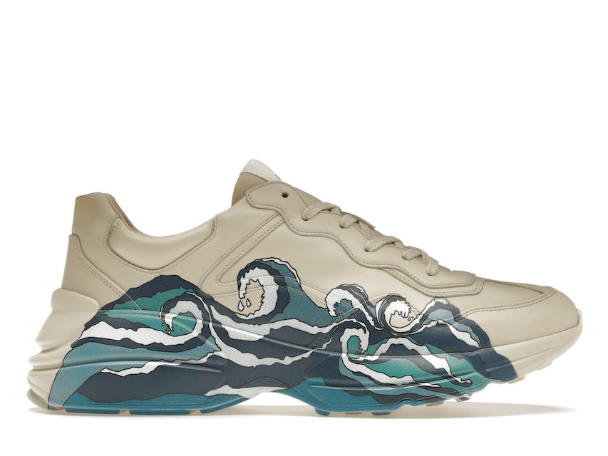 Gucci Rhyton Leather Sneaker With Wave Release