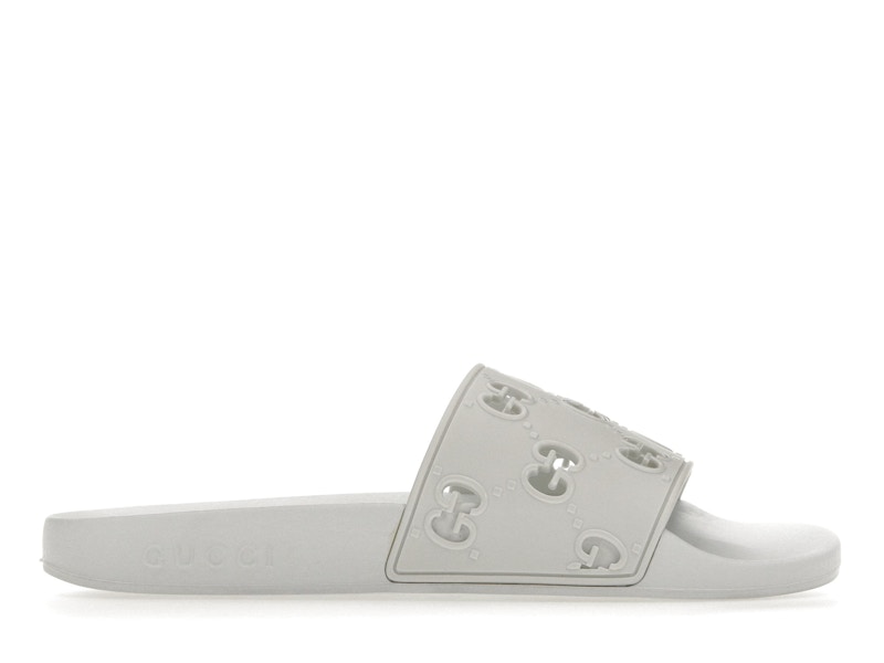 Gucci white slides discount womens