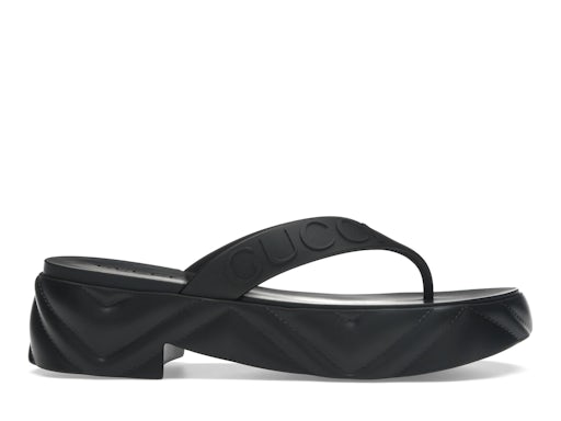 Gucci Tanga Sandalia Plataforma Negro (de mujer) 0