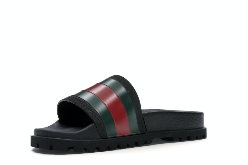 Gucci Web Slide Sandal Black - 429469 GIB10 1098