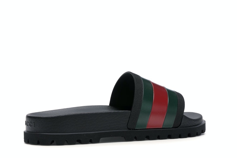 Gucci Web Slide Sandal Black - 429469 GIB10 1098