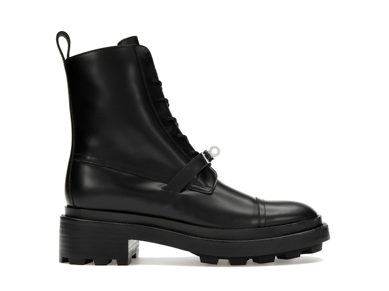 Hermes Funk Ankle Boot Noir Calfskin Leather H222070Z 02350 US