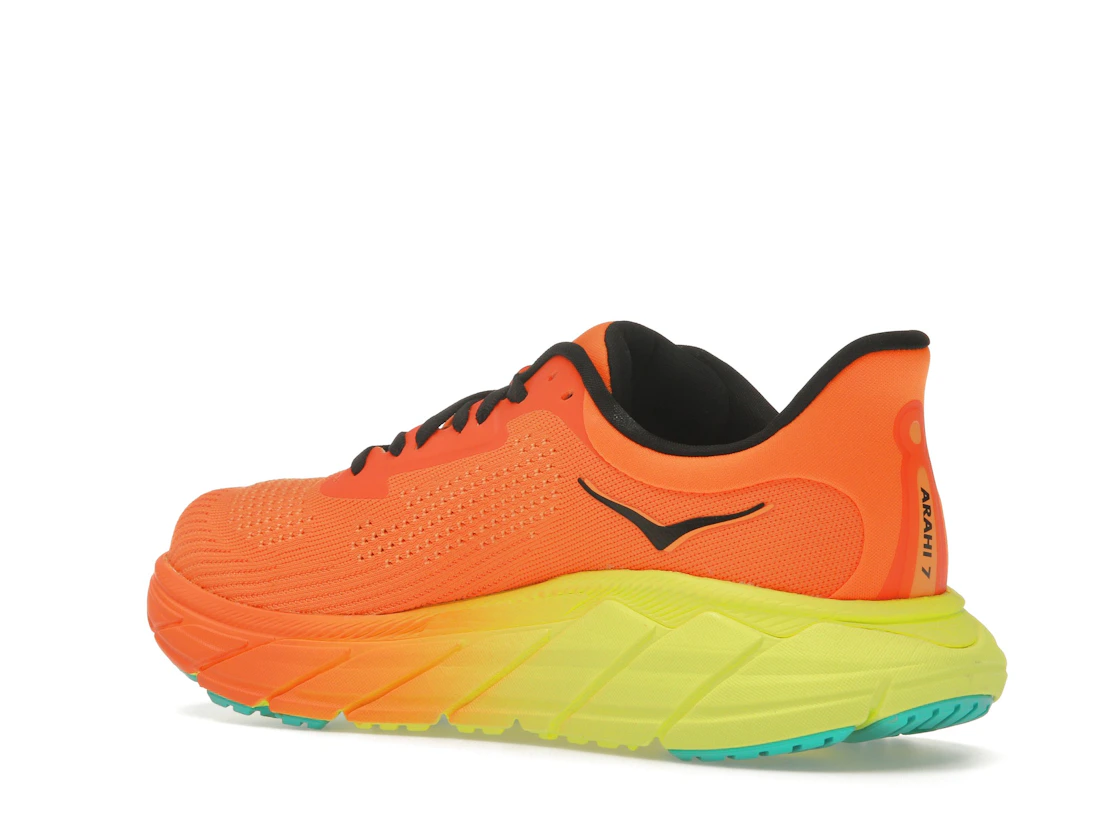 Hoka One One Arahi 7 Electric Tangerine Black (Women's)