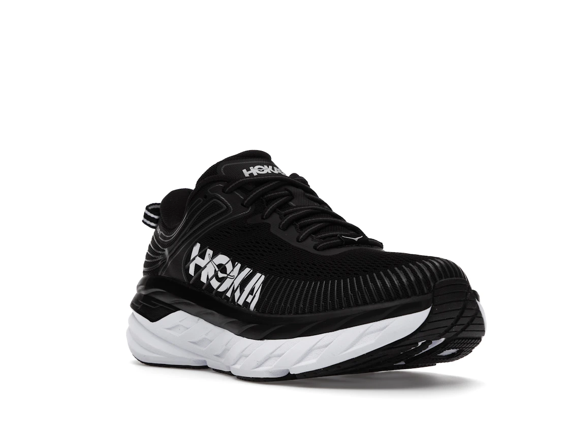 Hoka One One Bondi 7 Black White (Women's)