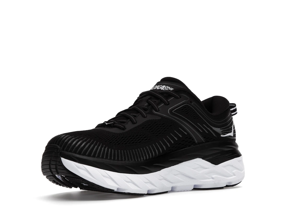 Hoka One One Bondi 7 Black White (Women's)