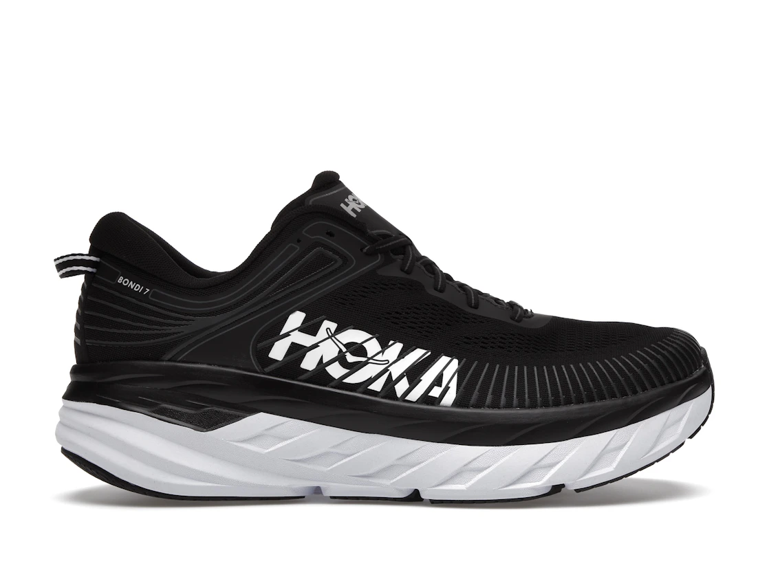 Hoka One One Bondi 7 Black White