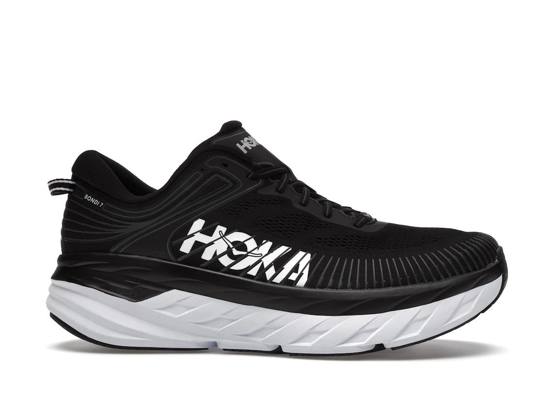 Hoka One One Bondi 7 Black White