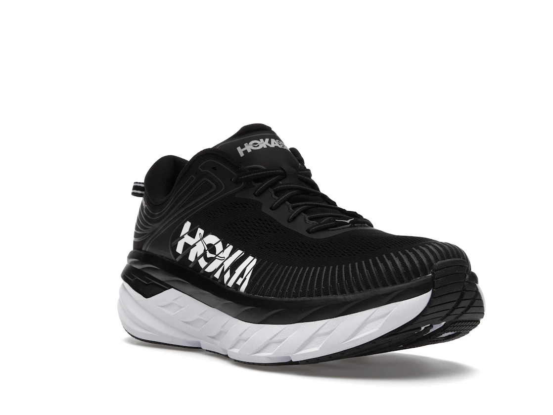 Hoka One One Bondi 7 Black White