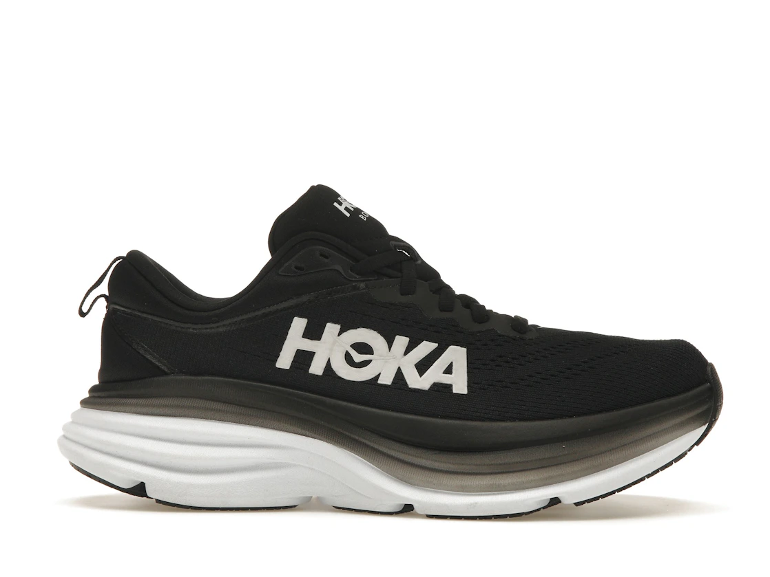 Hoka One One Bondi 8 Black White (Women's)