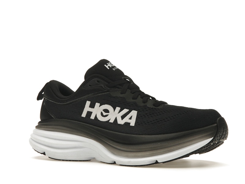 Hoka One One Bondi 8 Black White (Women's)