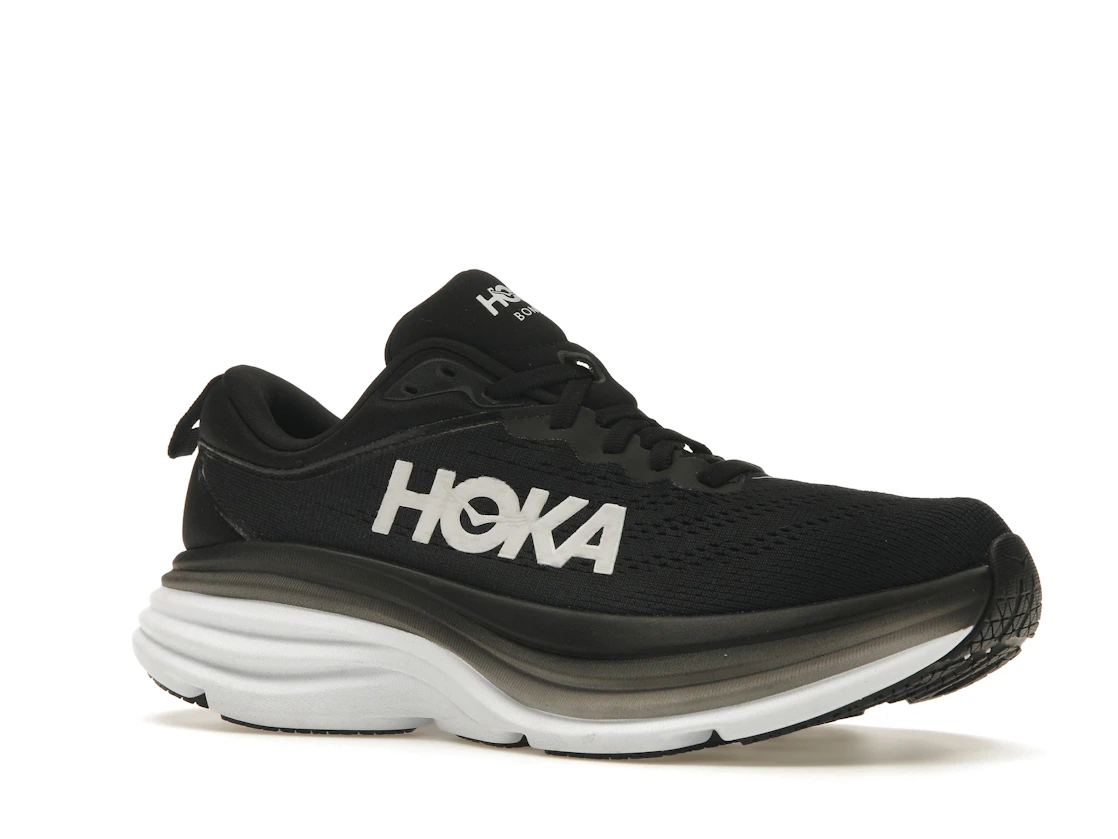 Hoka One One Bondi 8 Black White (Women's)