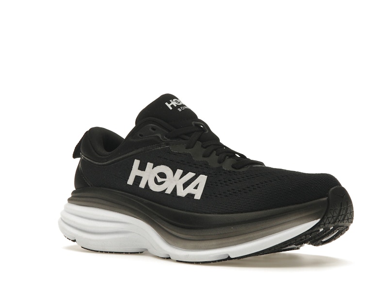 Hoka One One Bondi 8 Black White (Women's)