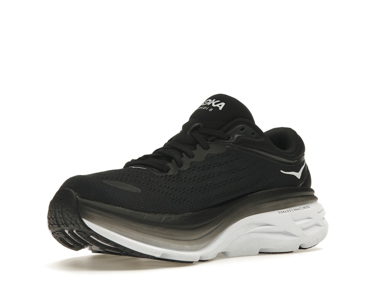 Hoka One One Bondi 8 Black White (Women's)
