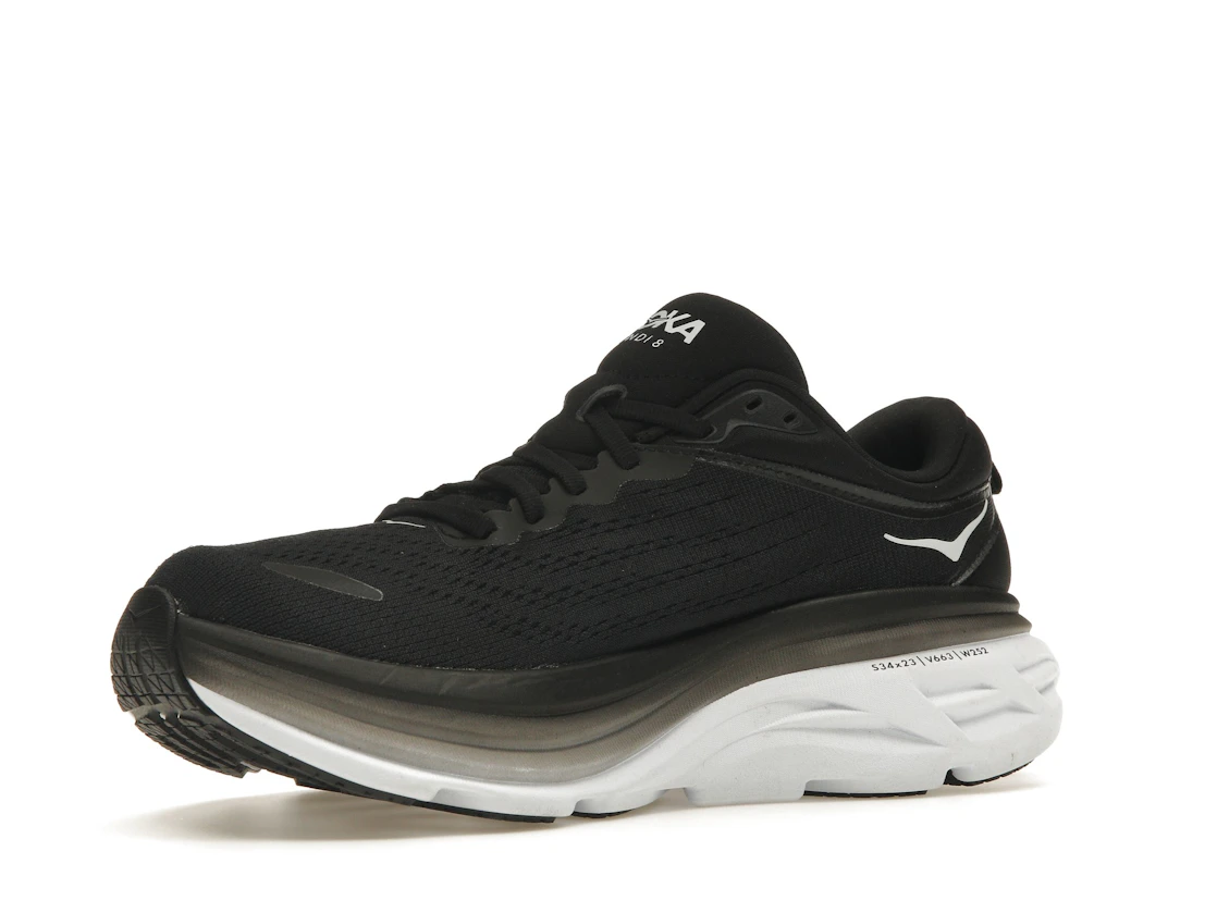 Hoka One One Bondi 8 Black White (Women's)