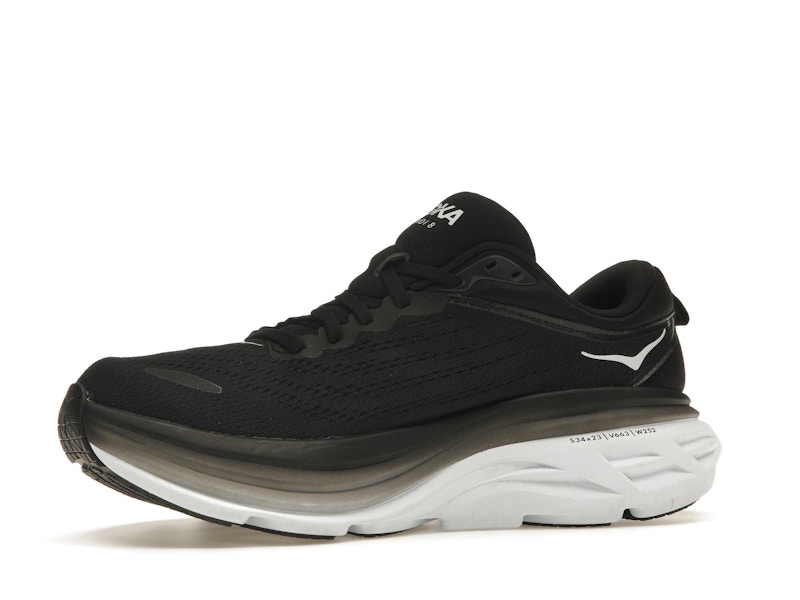 Hoka One One Bondi 8 Black White (Women's)