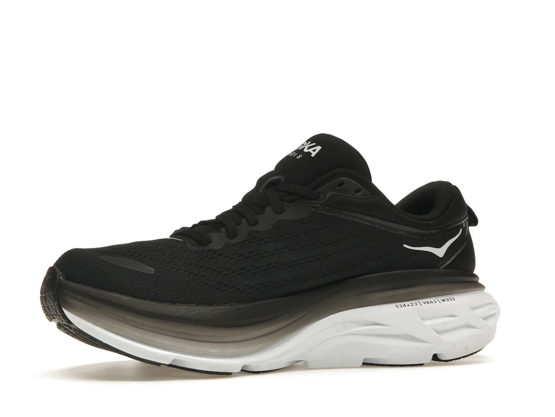 Hoka One One Bondi 8 Black White (Women's)