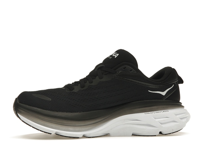Hoka One One Bondi 8 Black White (Women's)