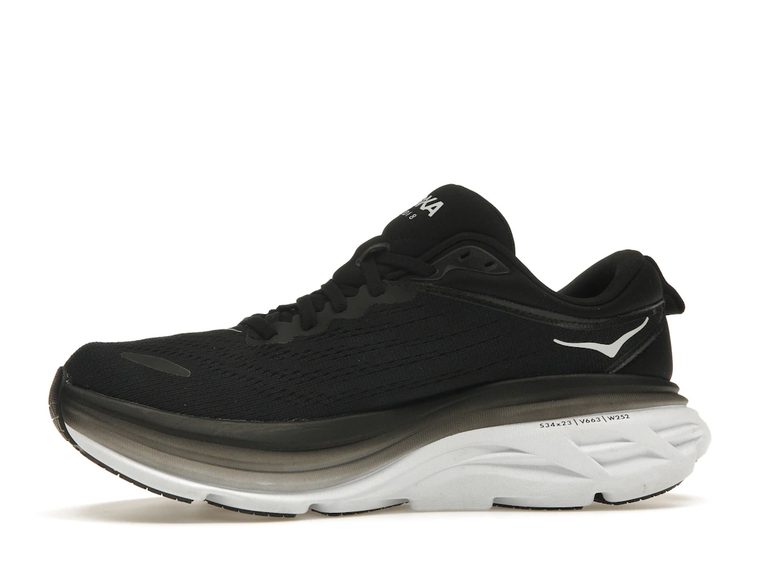 Hoka One One Bondi 8 Black White (Women's)
