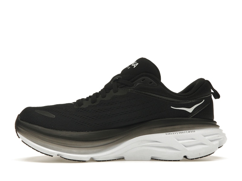 Hoka One One Bondi 8 Black White (Women's)