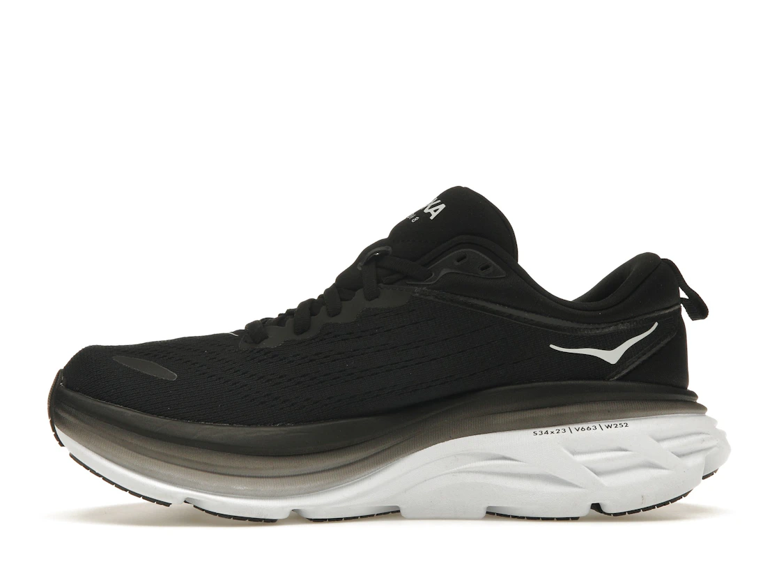 Hoka One One Bondi 8 Black White (Women's)