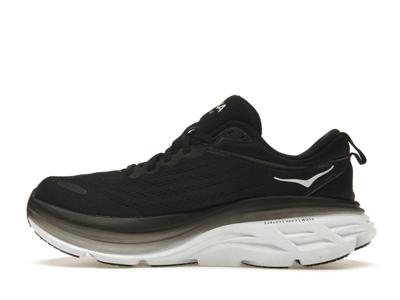 Hoka One One Bondi 8 Black White (Women's)
