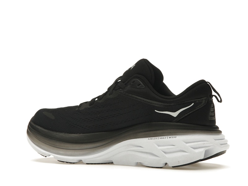 Hoka One One Bondi 8 Black White (Women's)