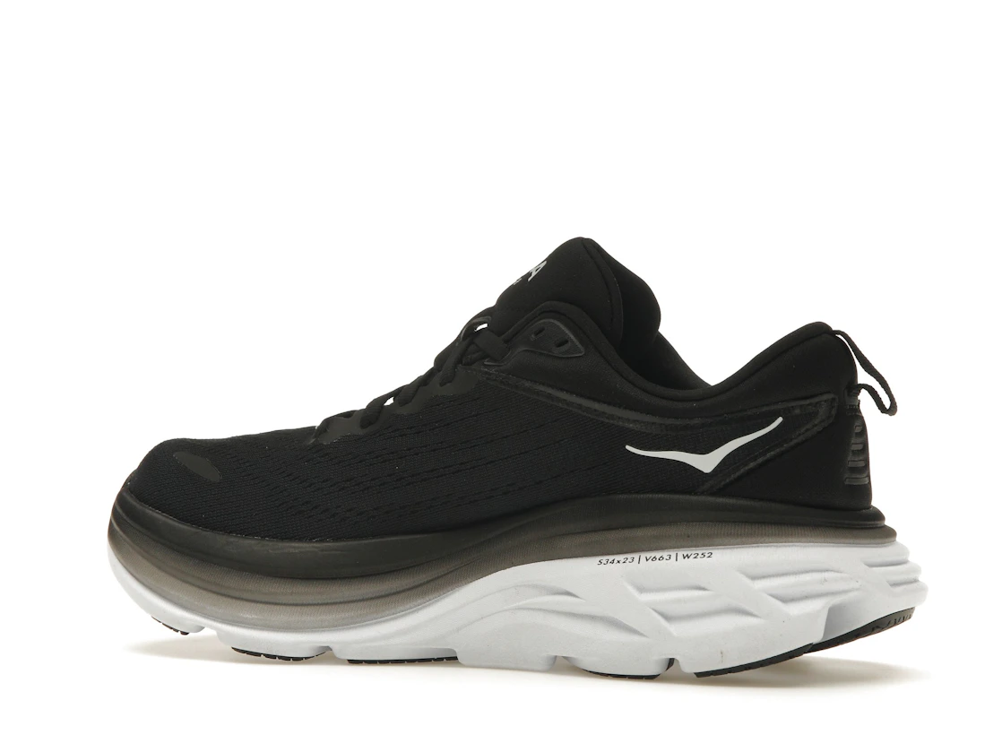 Hoka One One Bondi 8 Black White (Women's)