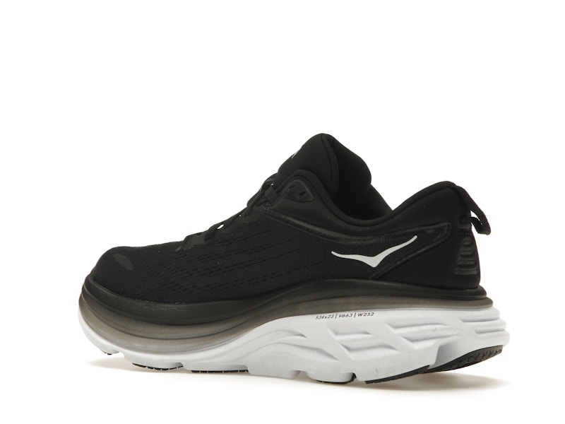 Hoka One One Bondi 8 Black White (Women's)