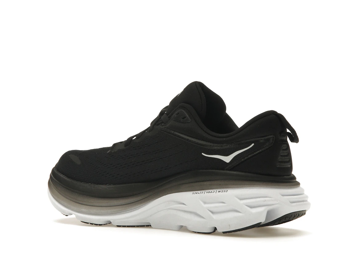 Hoka One One Bondi 8 Black White (Women's)