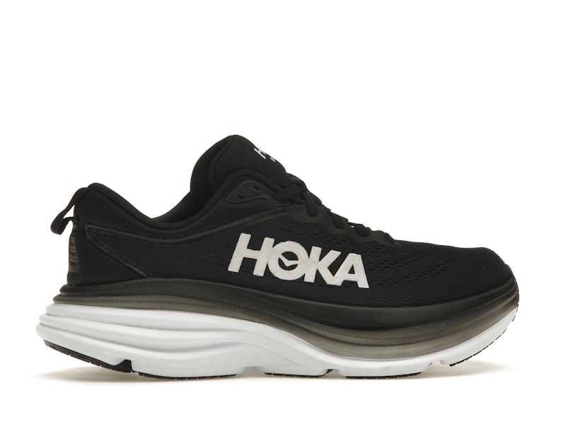 Hoka One One Bondi 8 Black White (Women's)