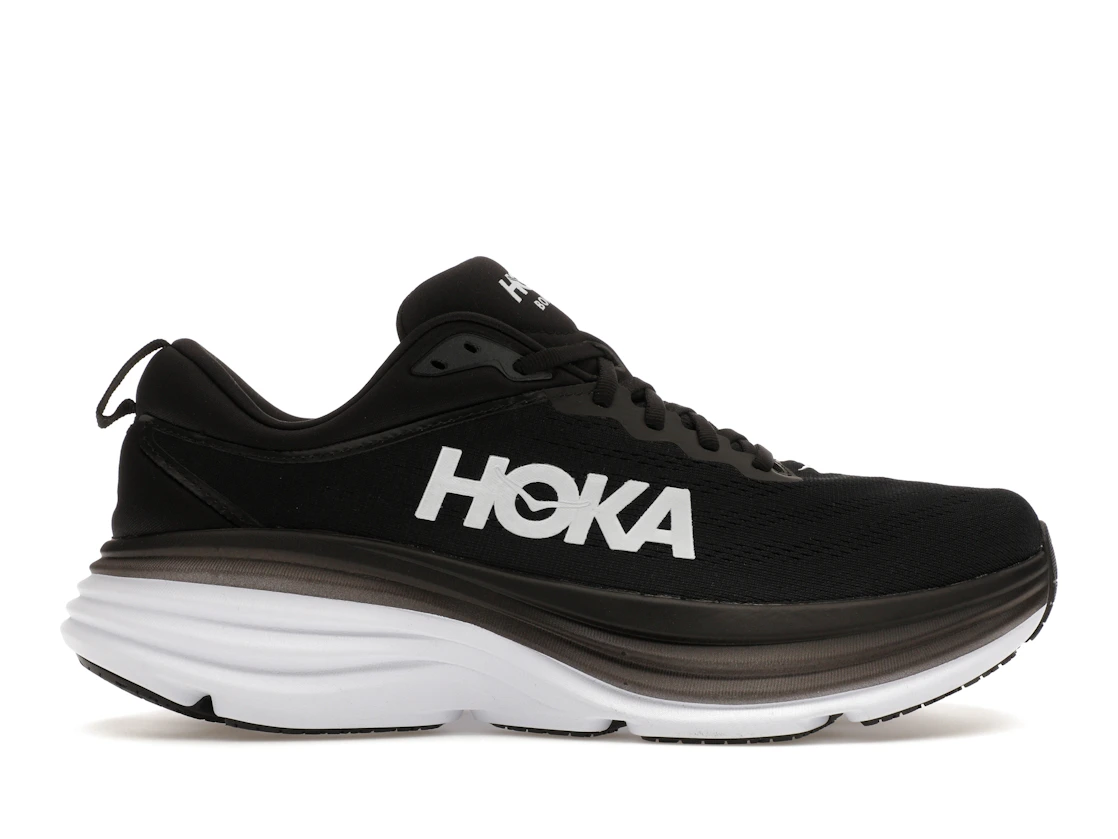 Hoka One One Bondi 8 Black White