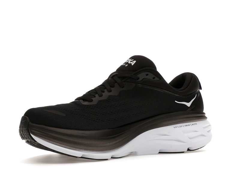 Hoka One One Bondi 8 Black White