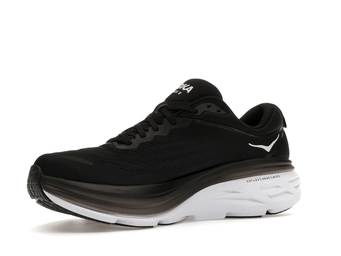 Hoka One One Bondi 8 Black White