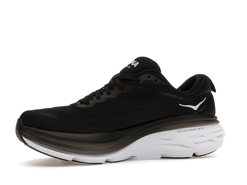 Hoka One One Bondi 8 Black White