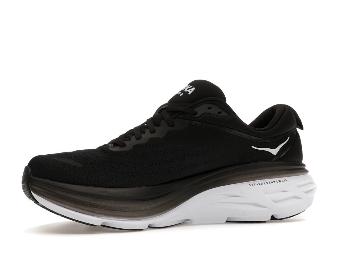 Hoka One One Bondi 8 Black White