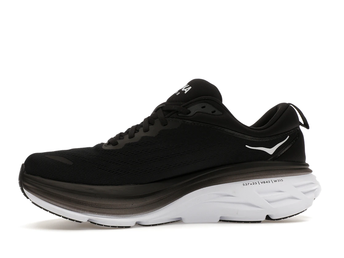 Hoka One One Bondi 8 Black White