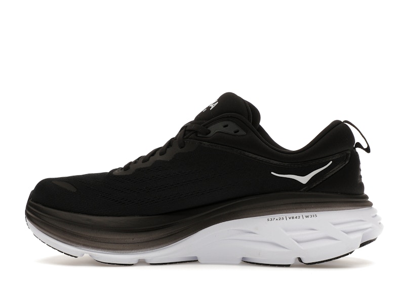 Hoka One One Bondi 8 Black White