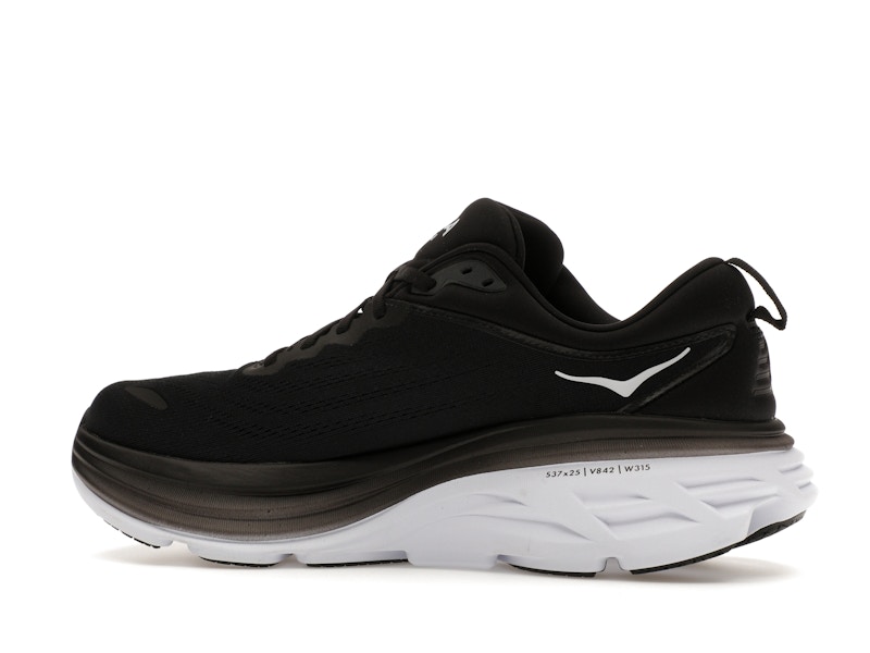 Hoka One One Bondi 8 Black White