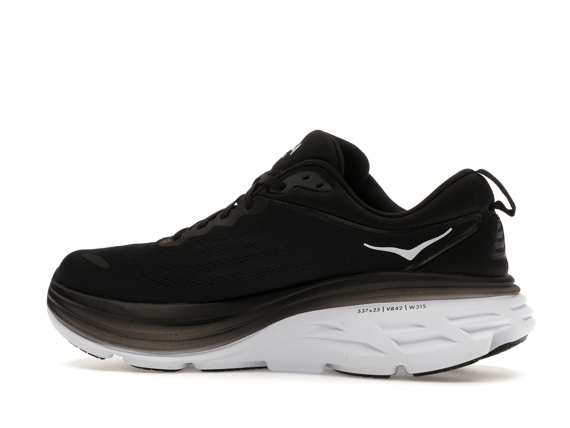 Hoka One One Bondi 8 Black White