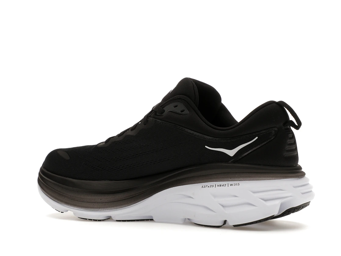 Hoka One One Bondi 8 Black White