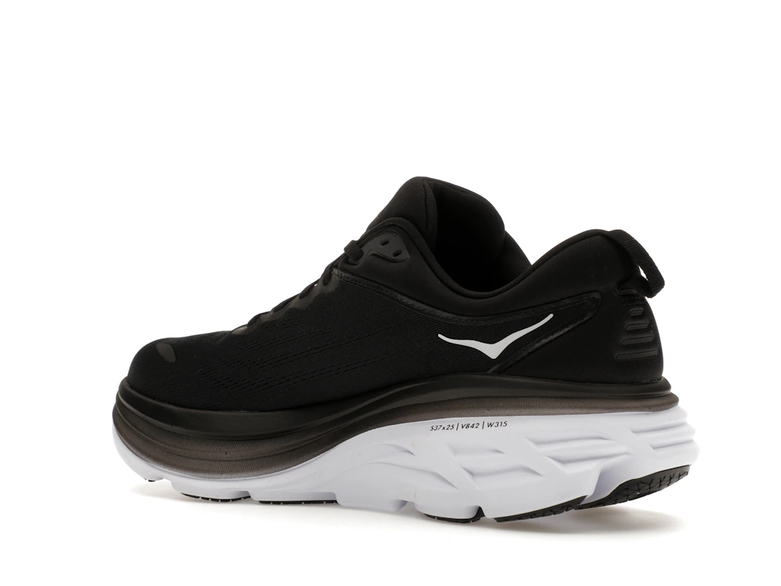 Hoka One One Bondi 8 Black White