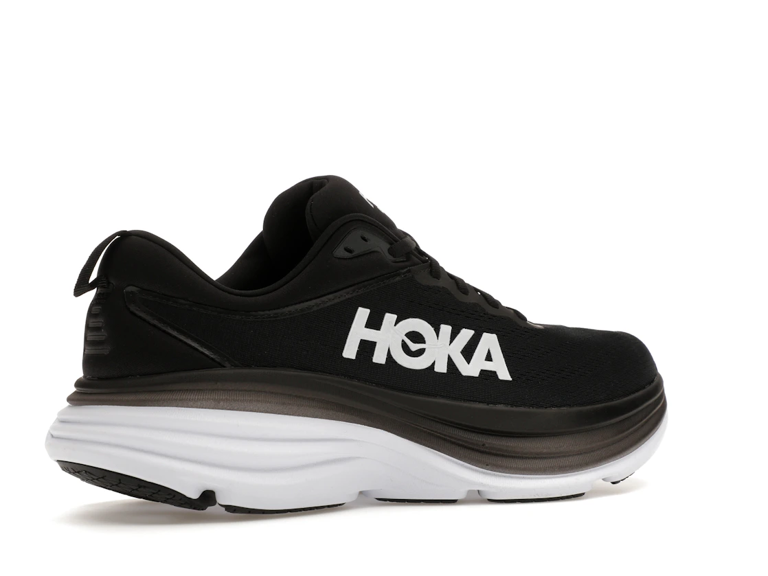 Hoka One One Bondi 8 Black White