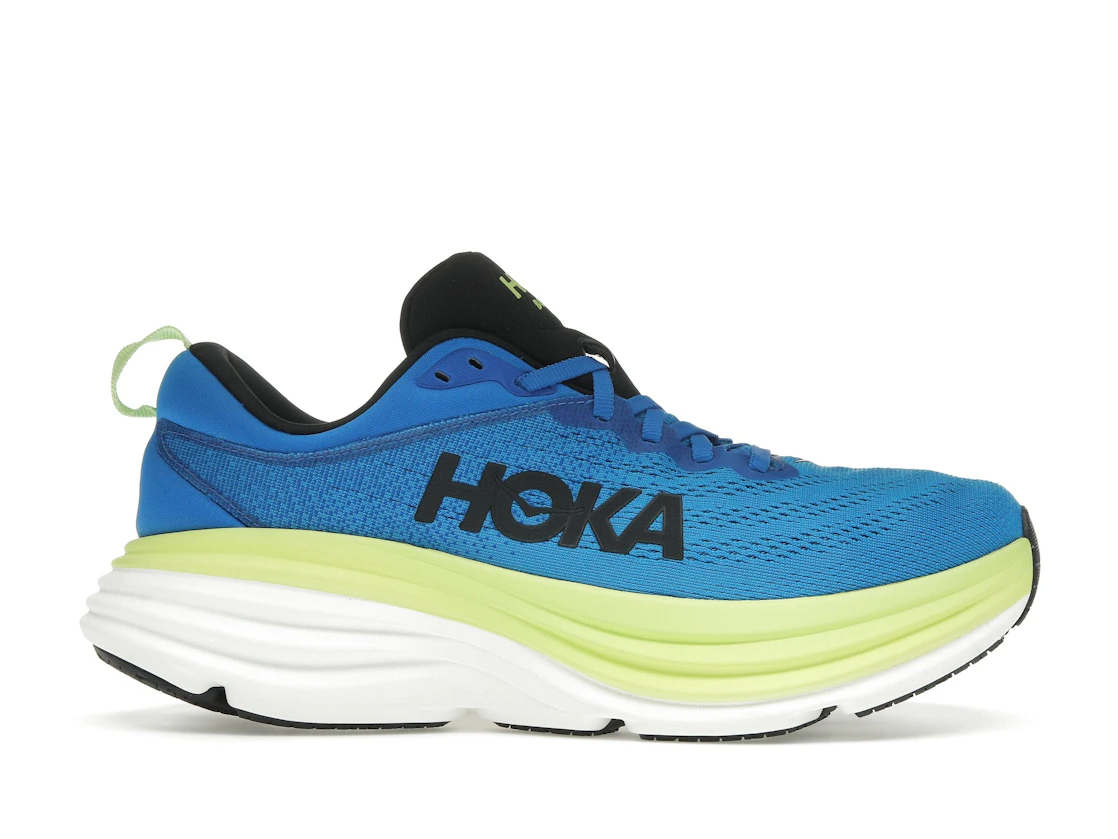 Hoka One One Bondi 8 Electric Cobalt Lettuce