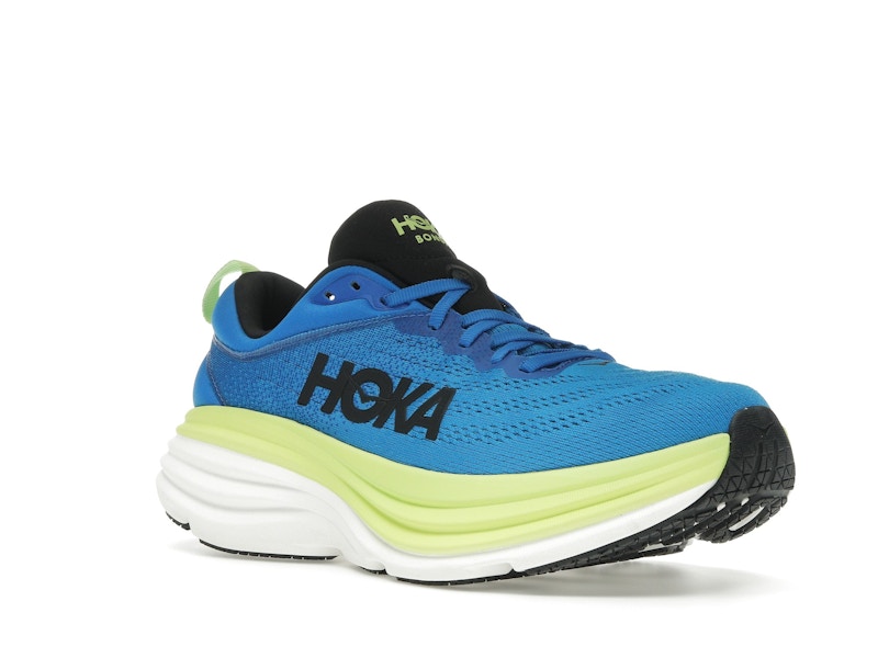 Hoka One One Bondi 8 Electric Cobalt Lettuce