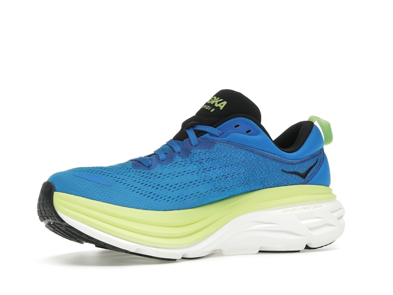 Hoka One One Bondi 8 Electric Cobalt Lettuce
