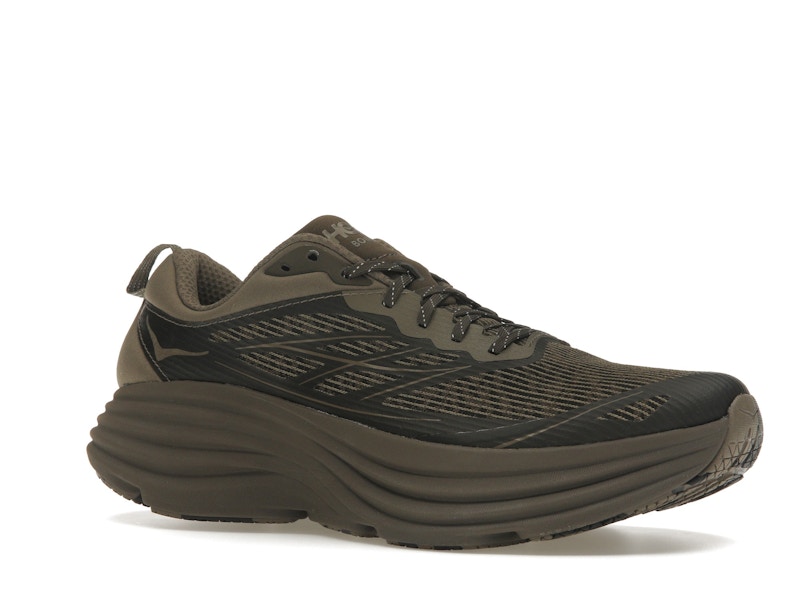 Hoka One One Bondi 8 Caged Stealth/Tech Umber