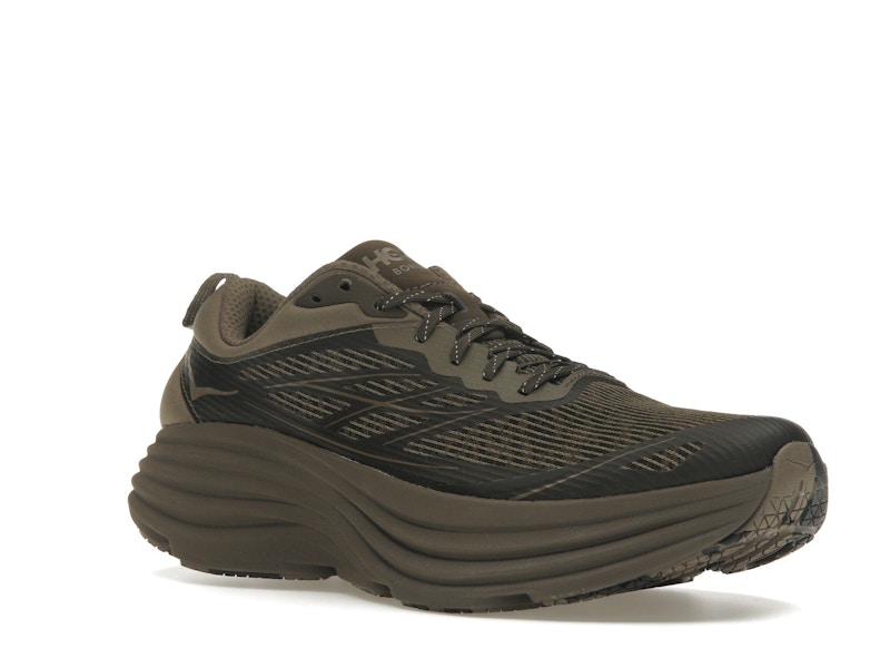 Hoka One One Bondi 8 Caged Stealth/Tech Umber
