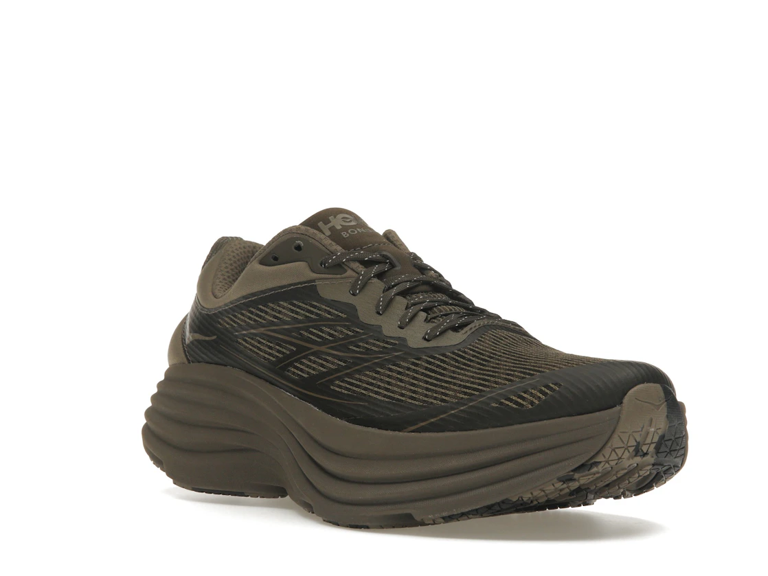 Hoka One One Bondi 8 Caged Stealth/Tech Umber