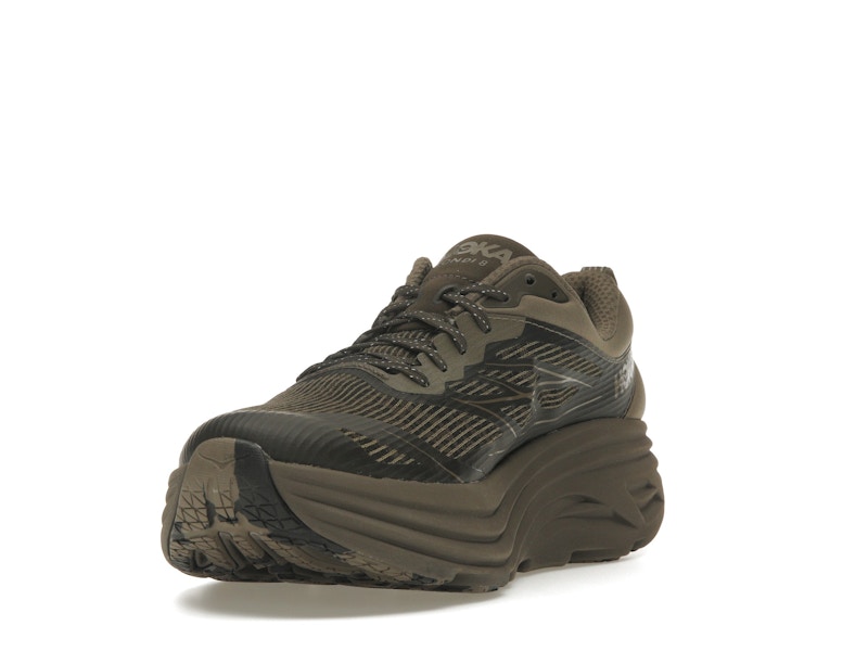 Hoka One One Bondi 8 Caged Stealth/Tech Umber